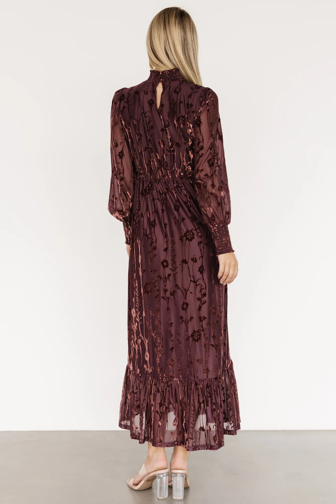 Penelope Velvet Maxi Dress | Clove - luluinthesky