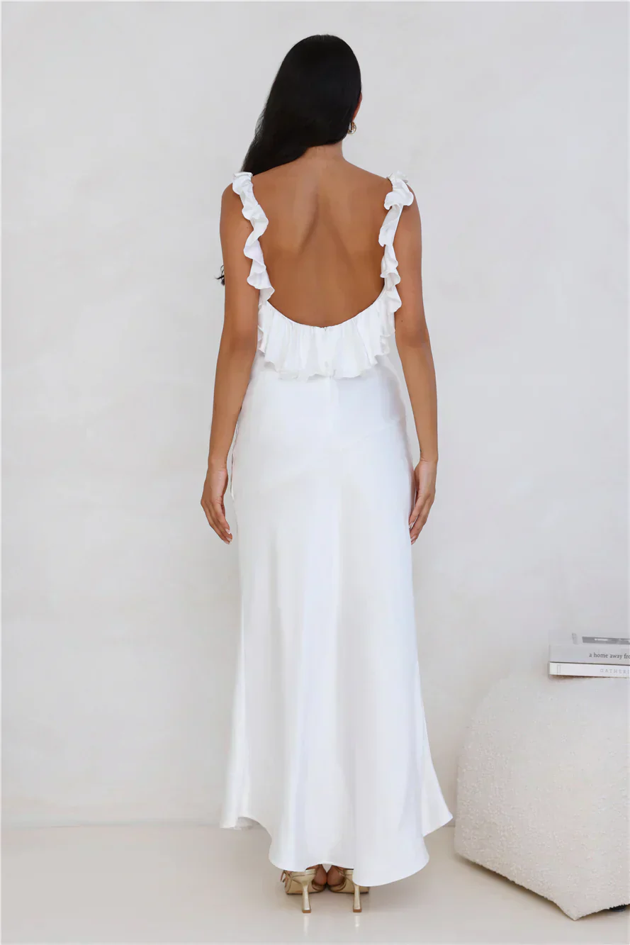 Chasing The Spark Satin Maxi Dress