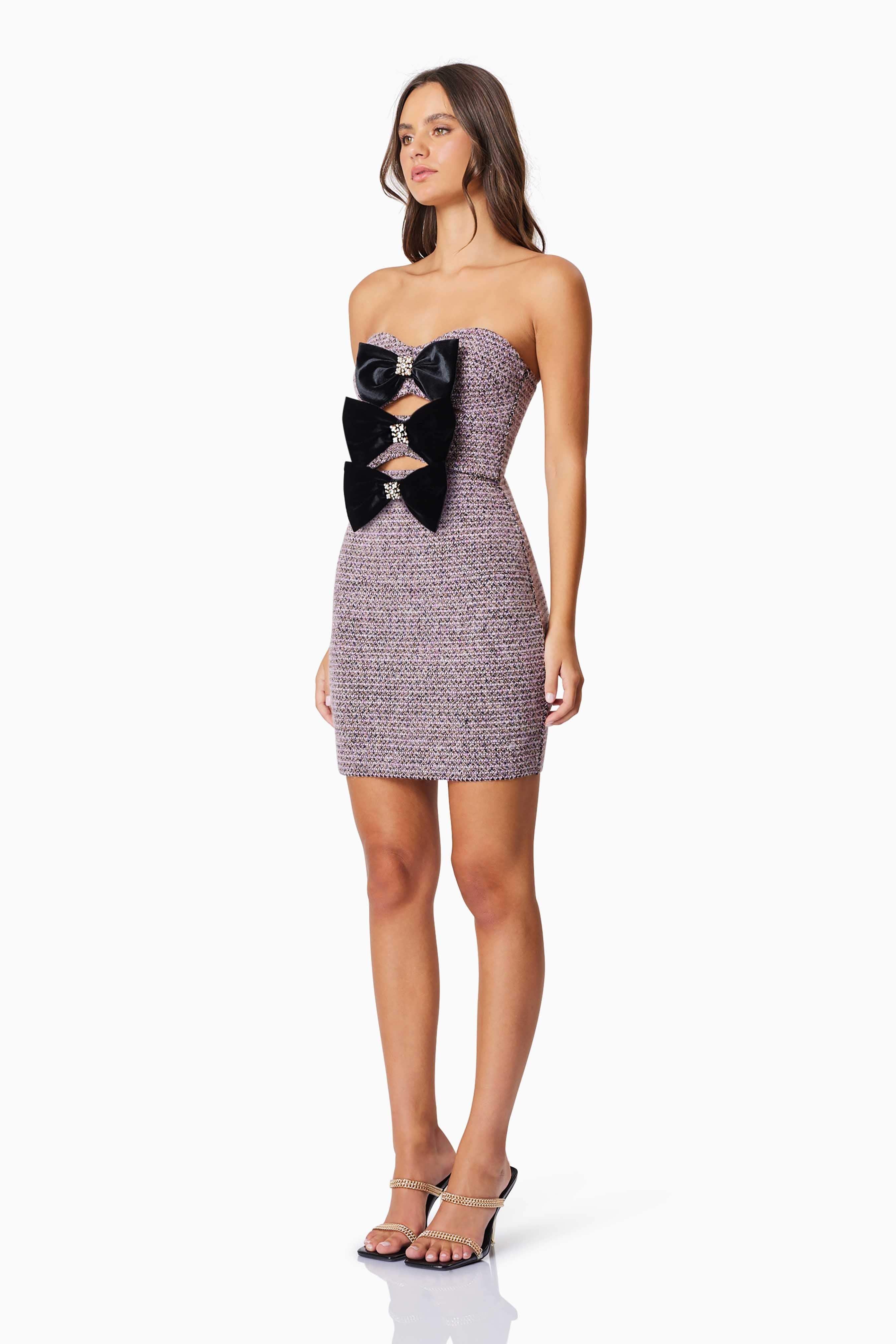 Magnolia Party Mini Dress In Purple