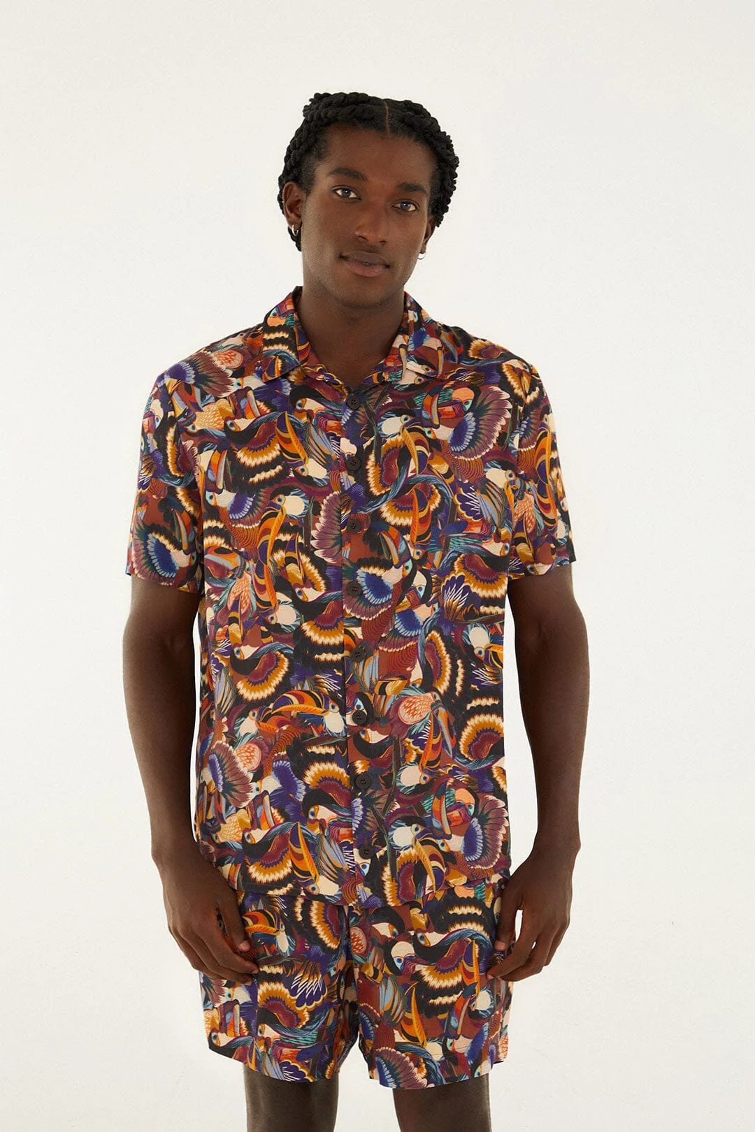 Multicolor Flying Toucans Shorts