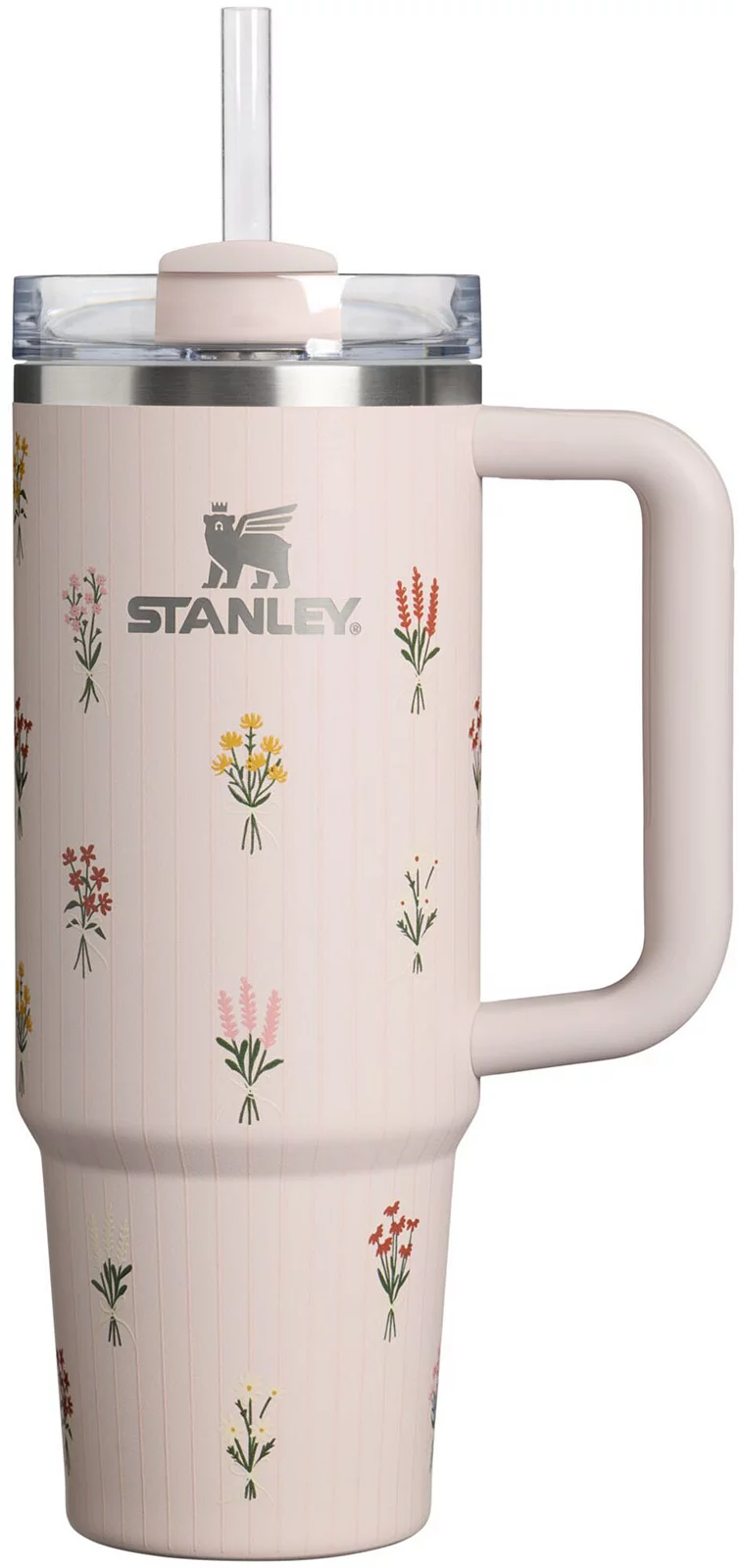 Stanley 30 oz. Quencher H2.0 FlowState Tumbler - Rose Quartz Bouquets