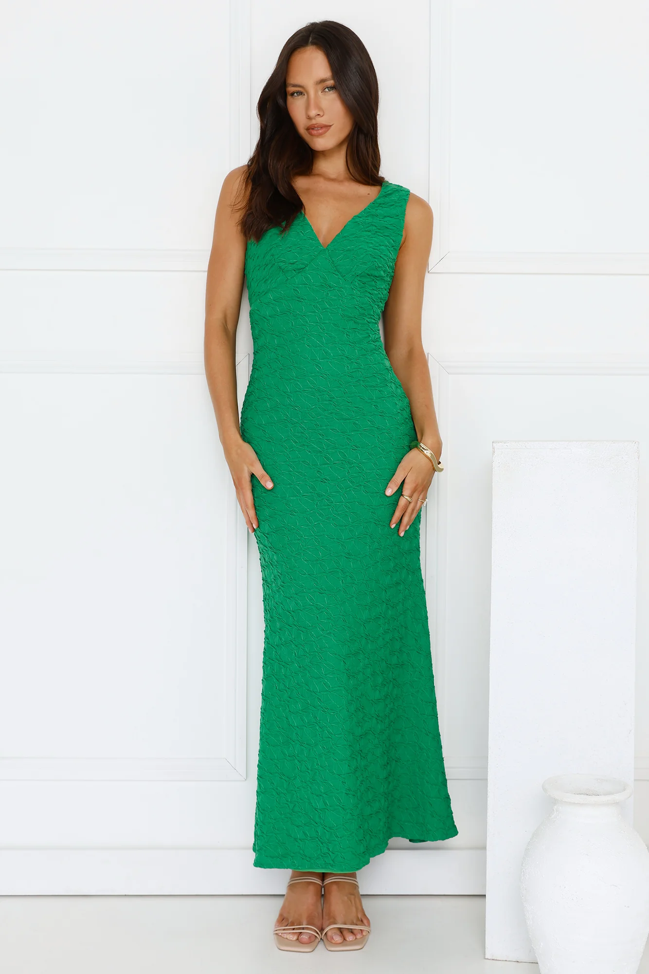 Diamond Delights Maxi Dress Green