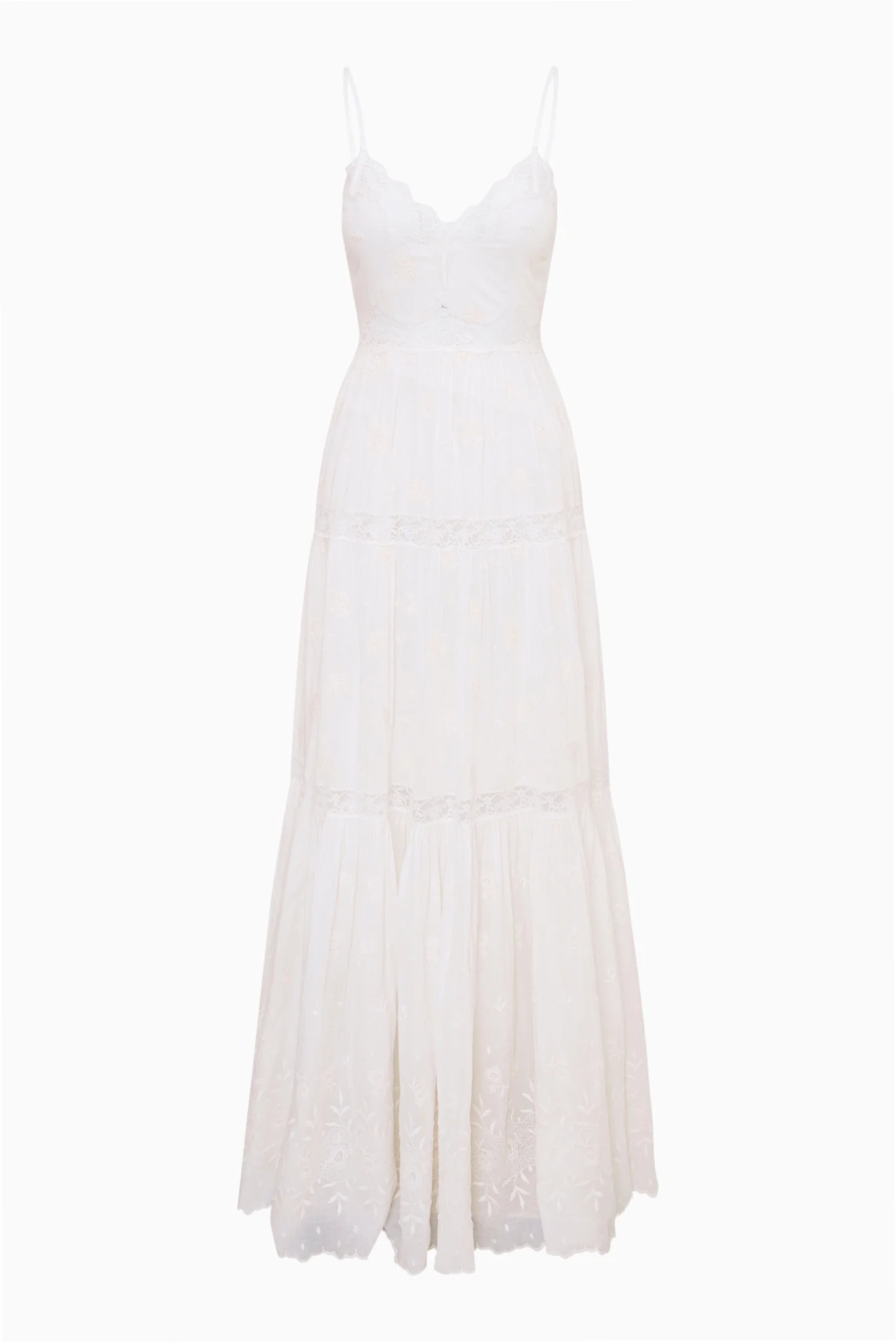 Espa Lace-Trimmed Maxi Dress