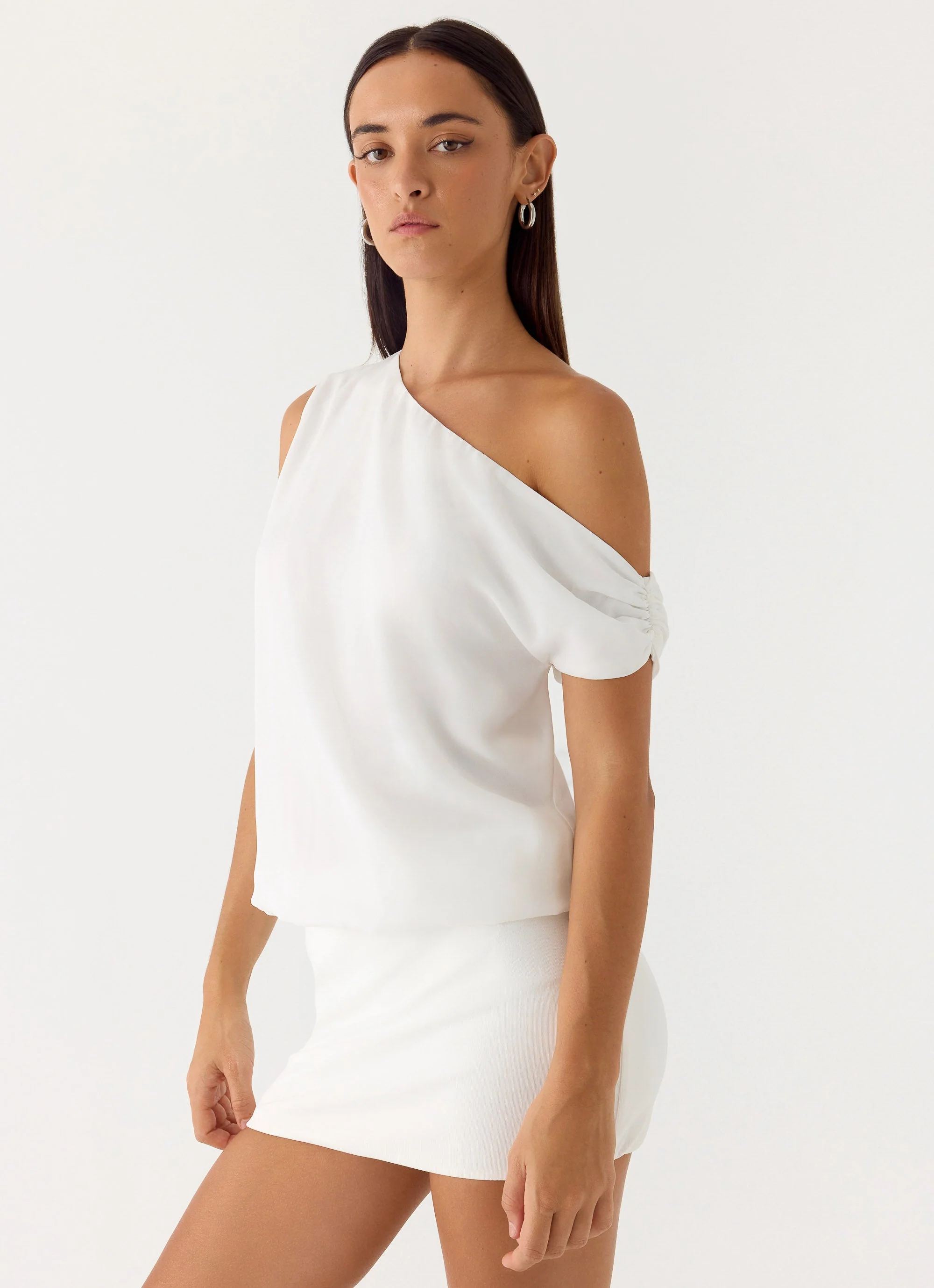 Stick Around Mini Dress - White - luluinthesky