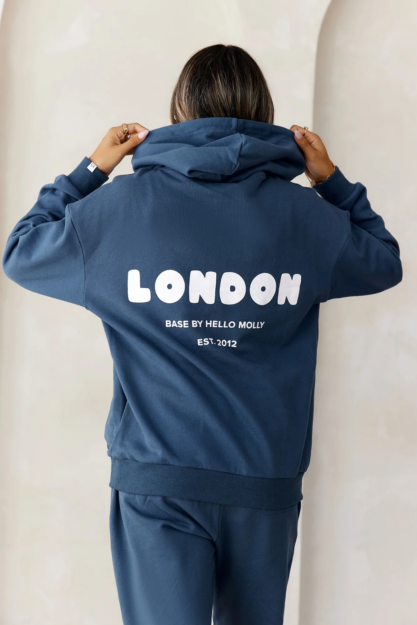 BASE Slip On London Hoodie Navy
