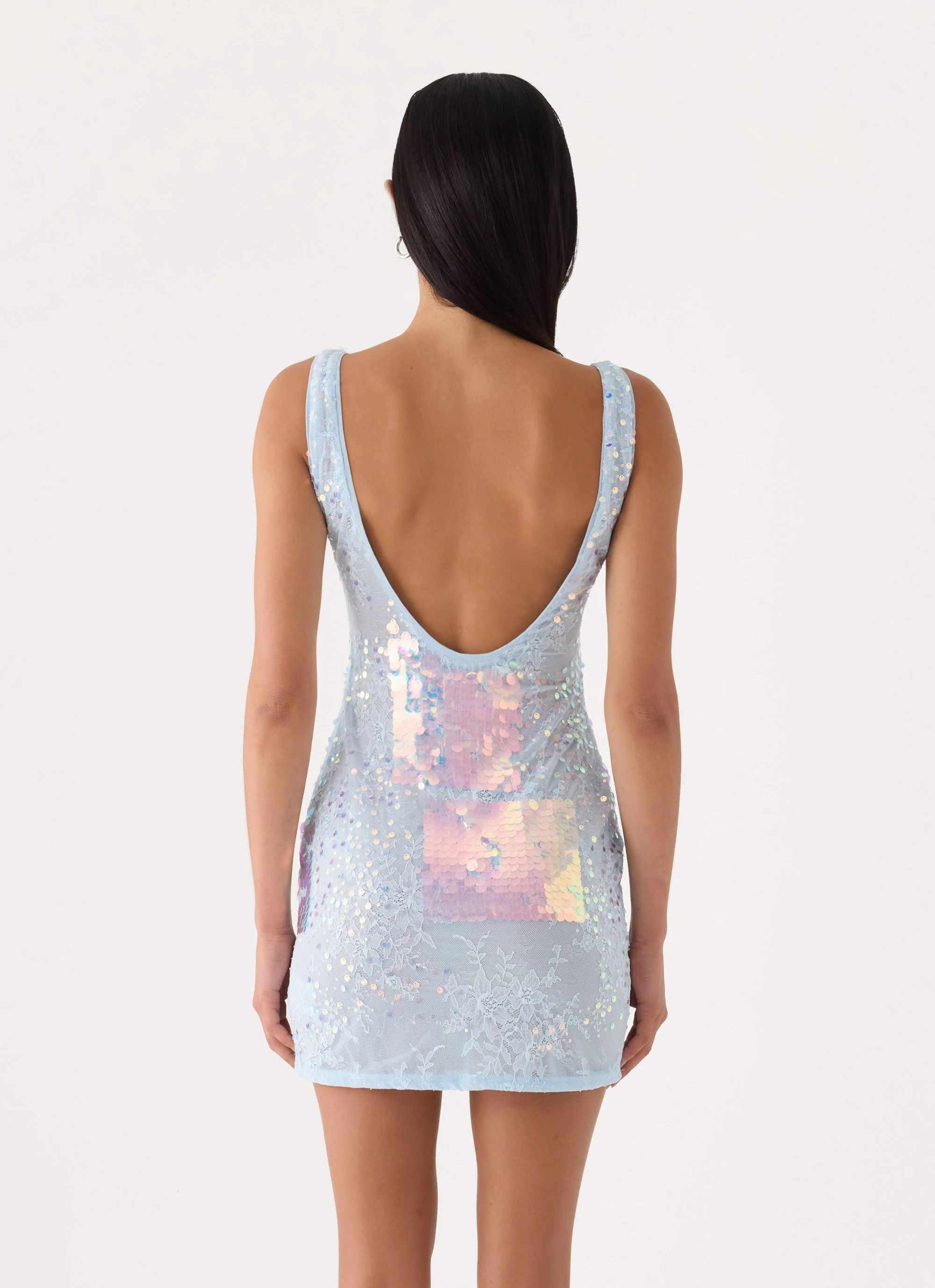 Maral Sequin Mini Dress - Blue