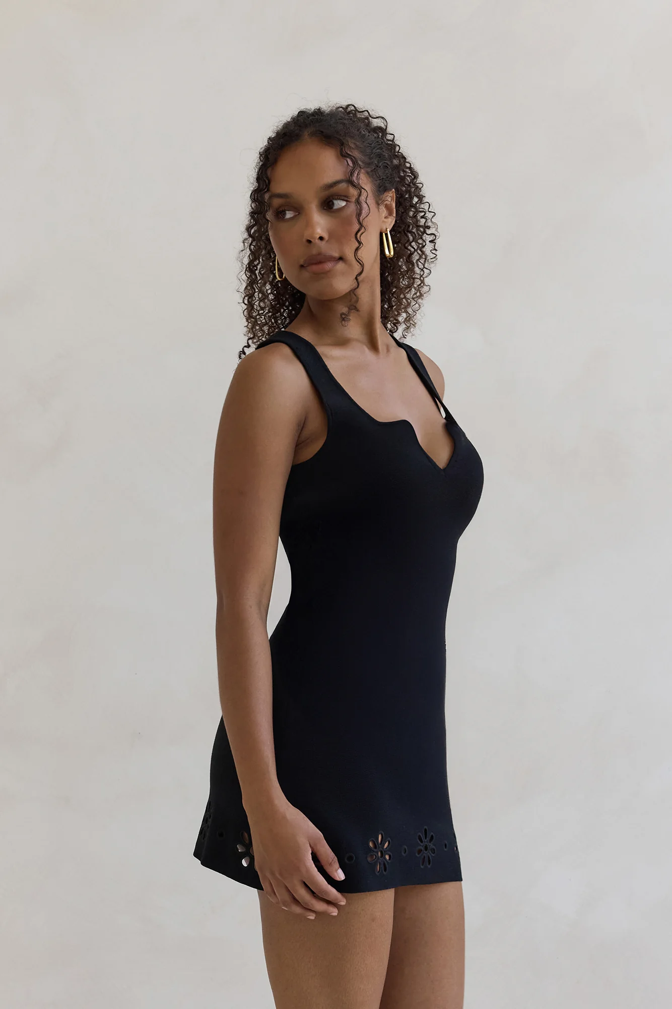 Soft Girl Agenda Mini Dress Black - luluinthesky