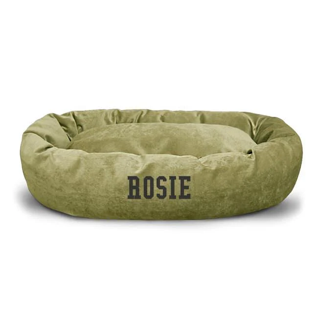 Villa Bagel Dog Bed - Personalized