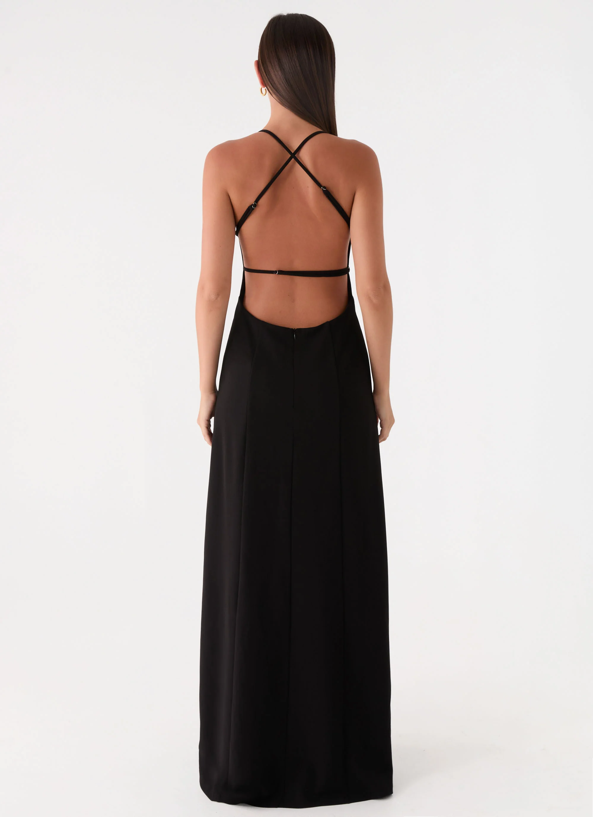 Russian Roulette Maxi Dress - Black