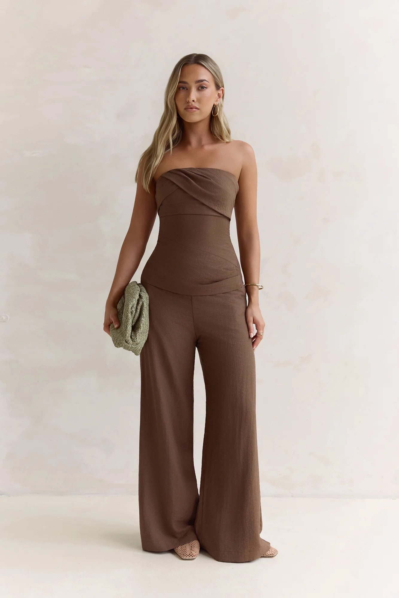 Laidback Lover Strapless Set Brown
