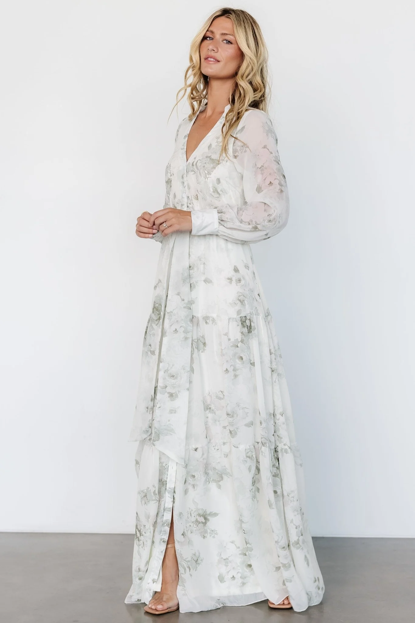 Lizette Maxi Dress | Sage Print - luluinthesky