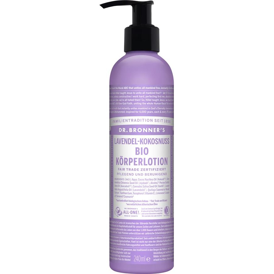 Dr. Bronner's Pielęgnacja ciała Organiczny balsam do ciała lawendowo-kokosowy