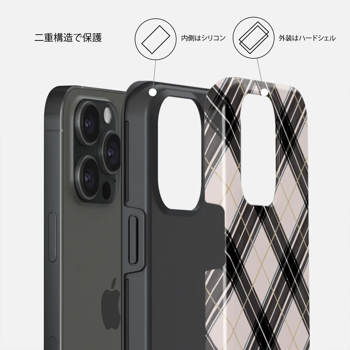 Plaid Please - iPhone 15 Pro Max ケース