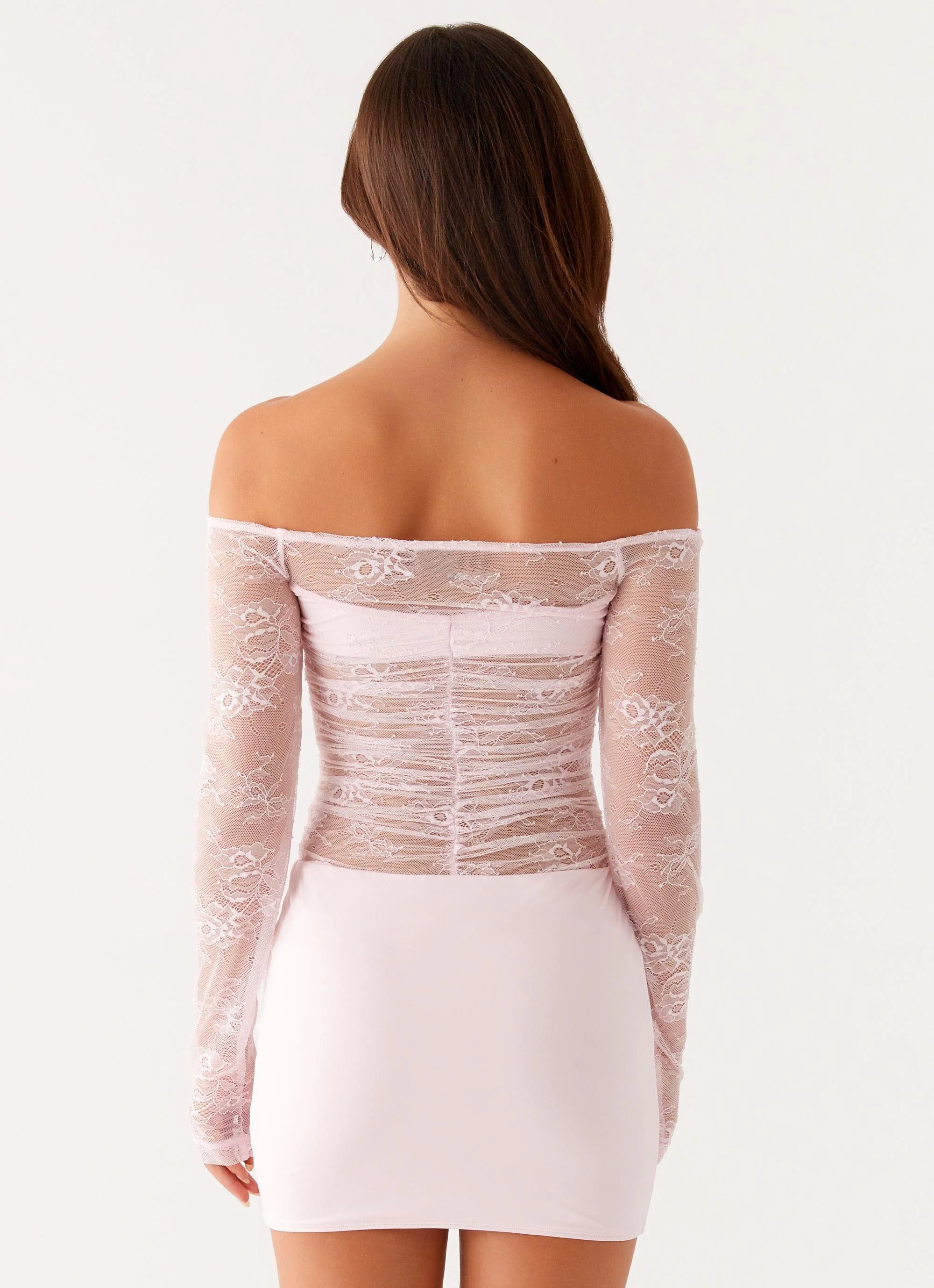 Collide Lace Mini Dress - Pink