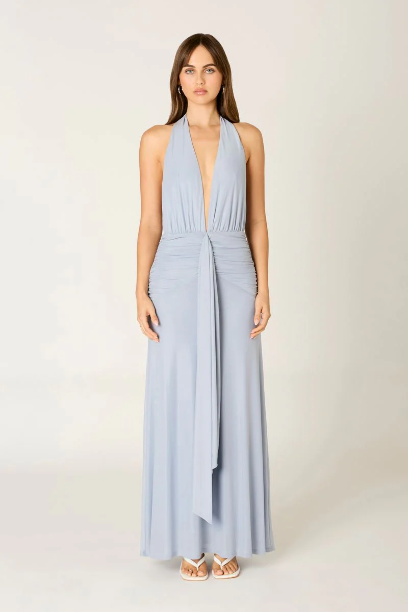 Jersey Halter Maxi Dress