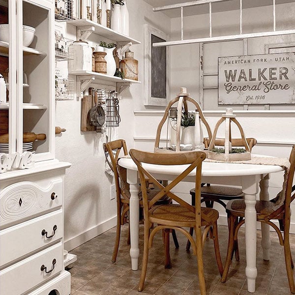 Rustic Wood Cloche Inspired Lanterns, Set of 2