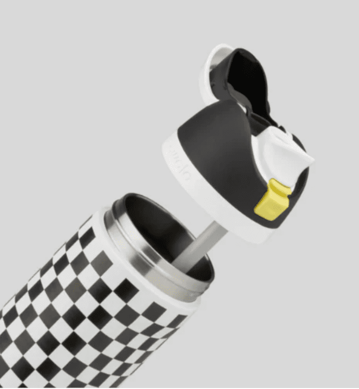 Owala Birthday Bash 2024 24 Oz Later Skater Black And White Checker