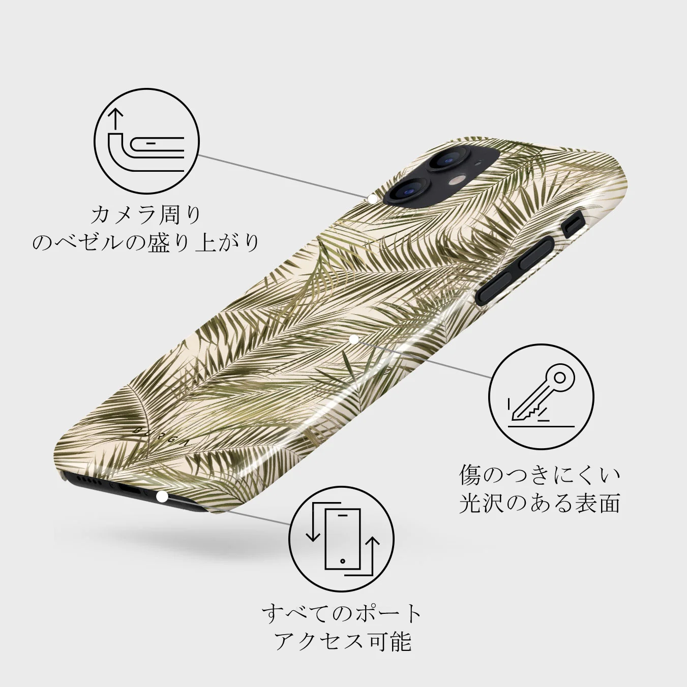 Happy Place - Palm iPhone 12 Mini ケース