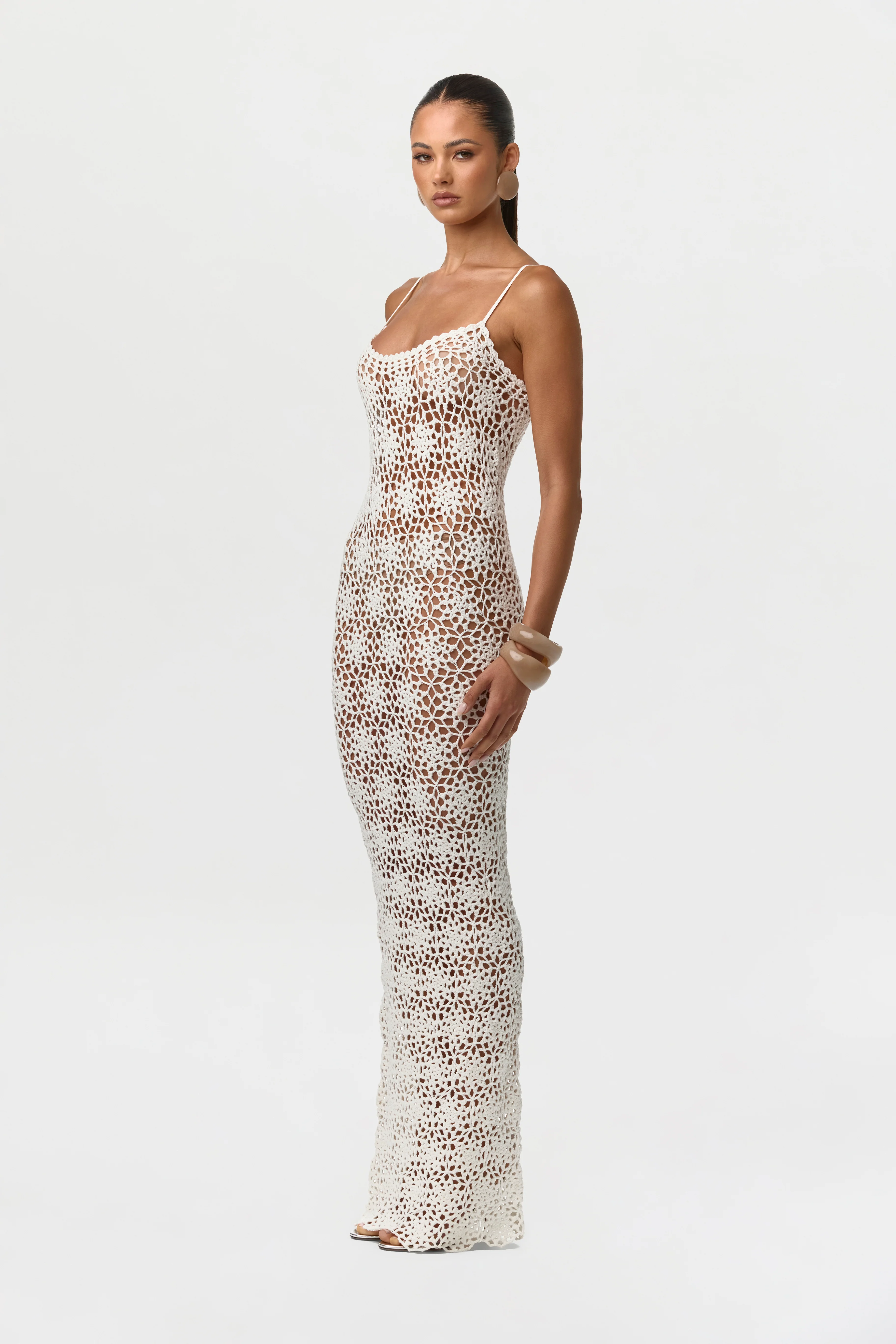 Knit Crochet Maxi Dress