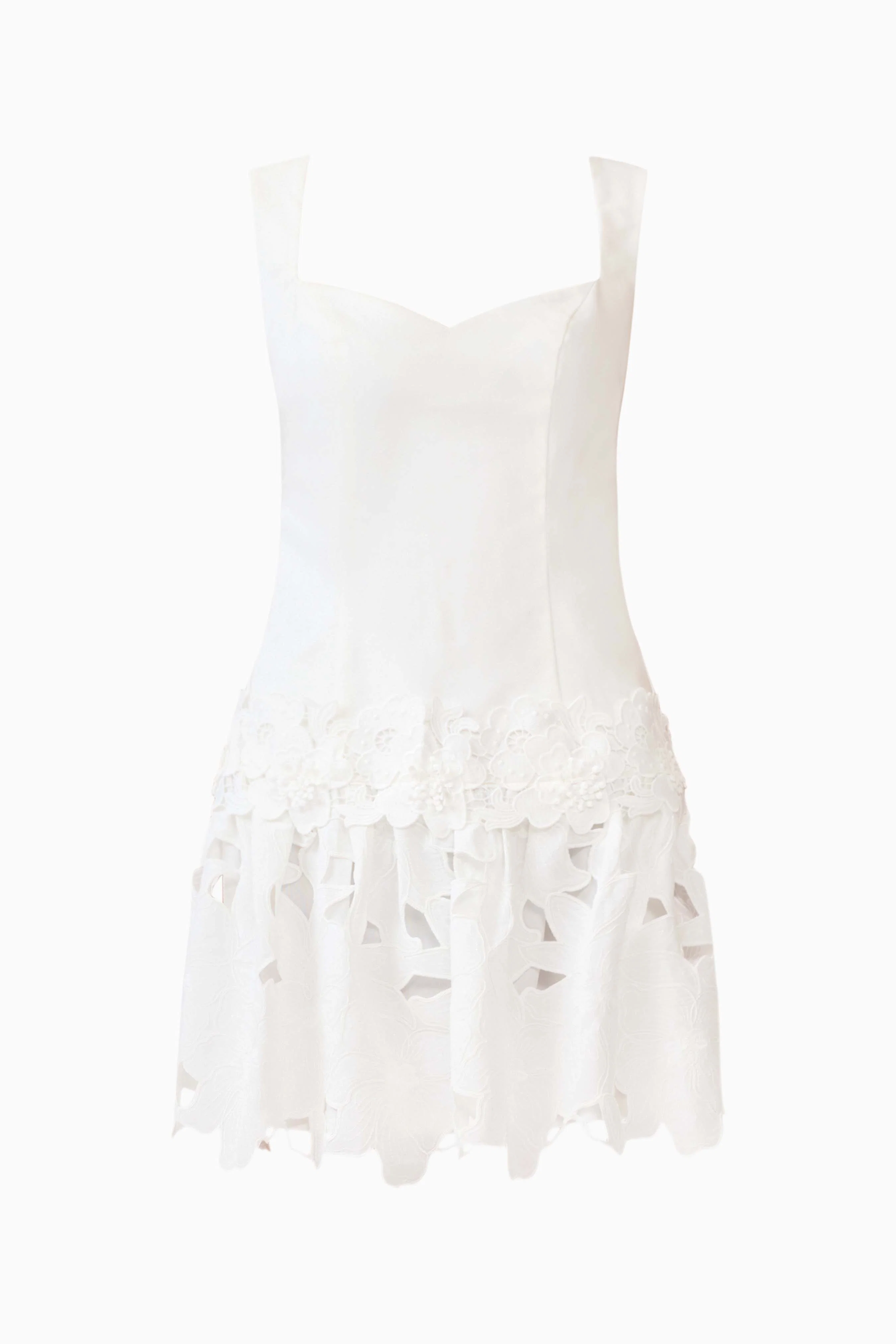 Elizabeth A-Line Mini Dress in White