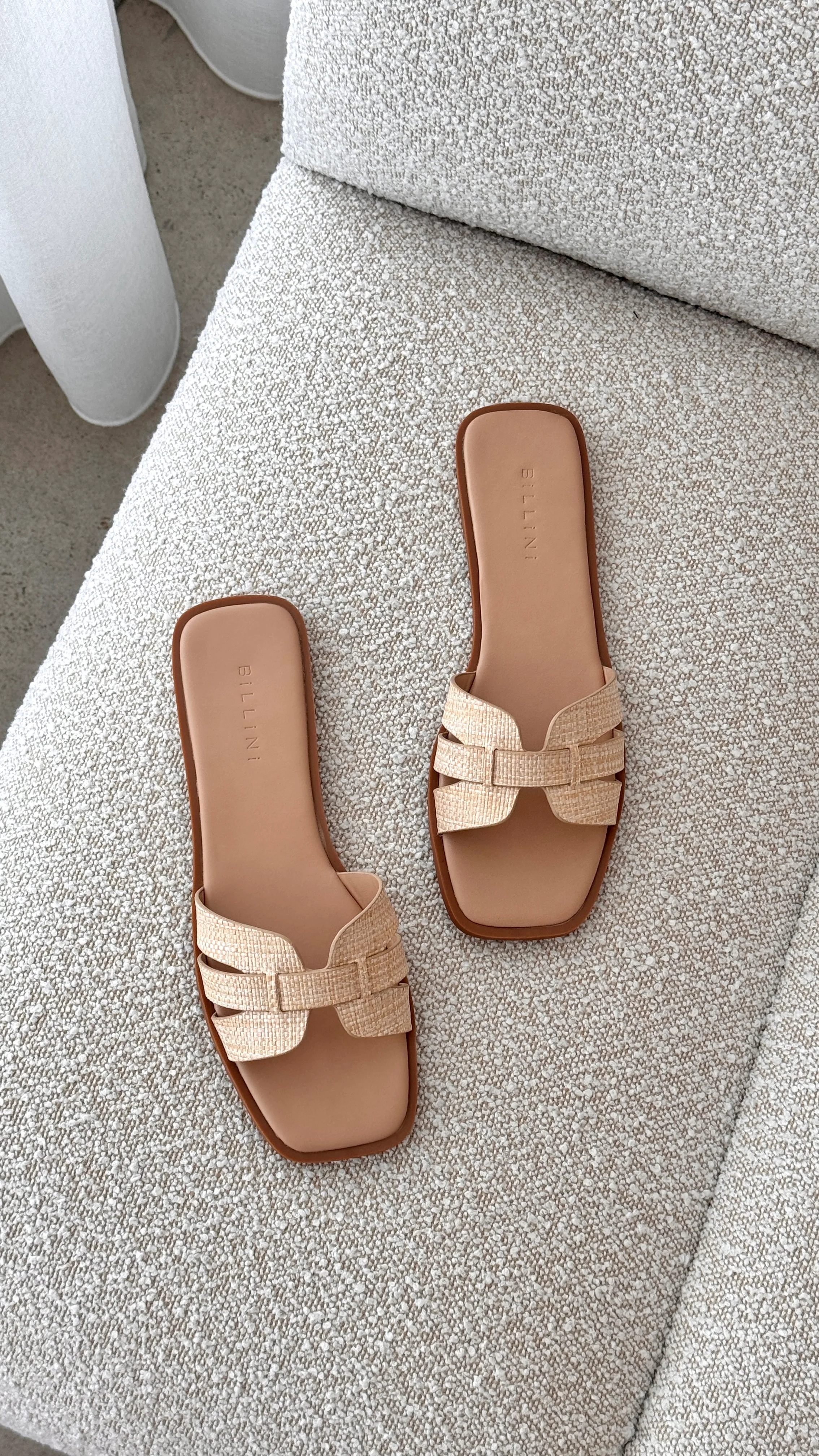 Gretal Slide - Natural Raffia - luluinthesky