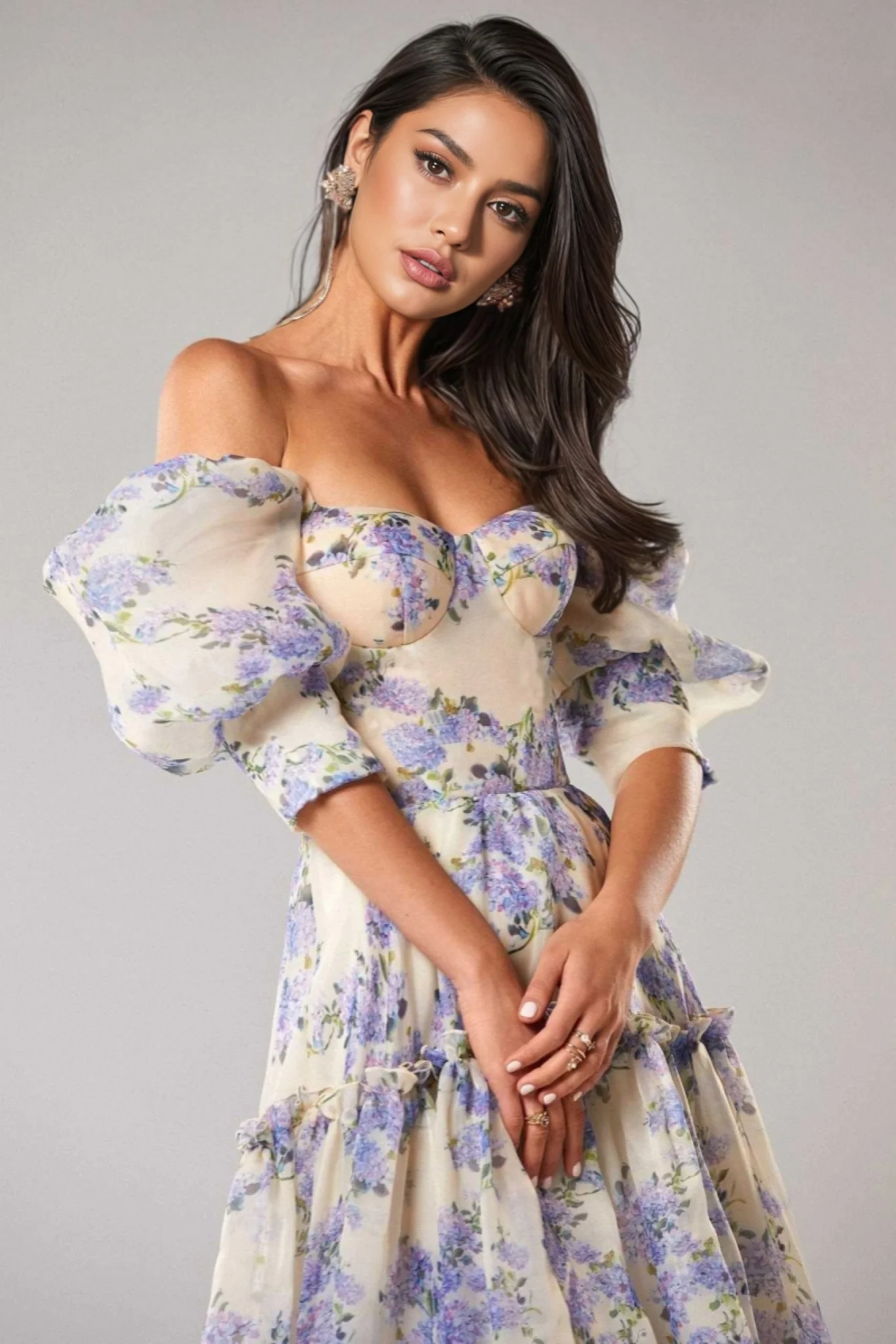 Lorraine Princess Sleeve Fairy Maxi Dress