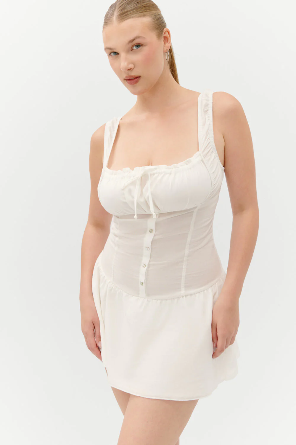 Christa Ruffle Mini Dress - Sunrose