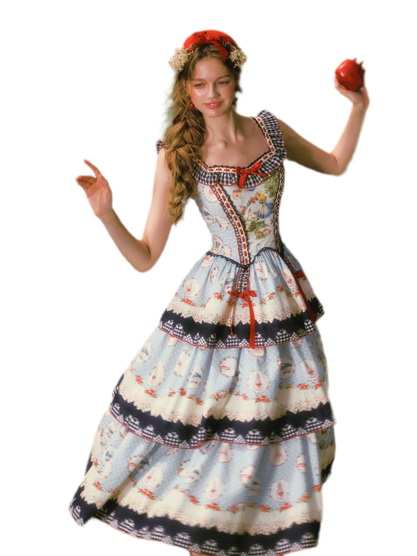 Printed Ruffle Tiered Dress