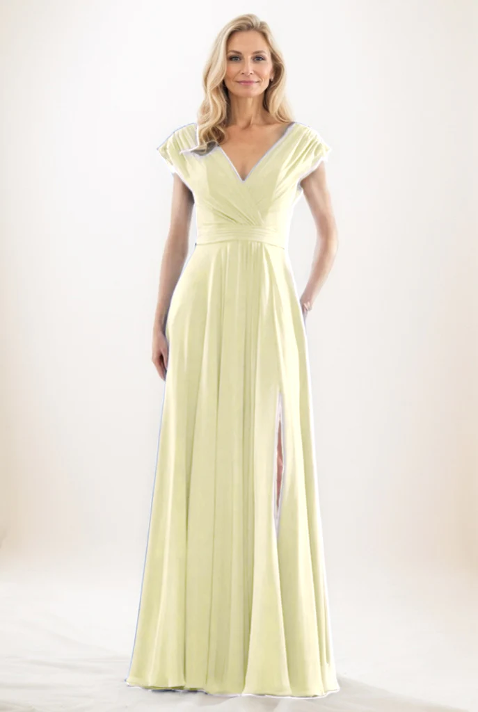A-Line Maxi Chiffon Mother Of The Bride Dress CM0290