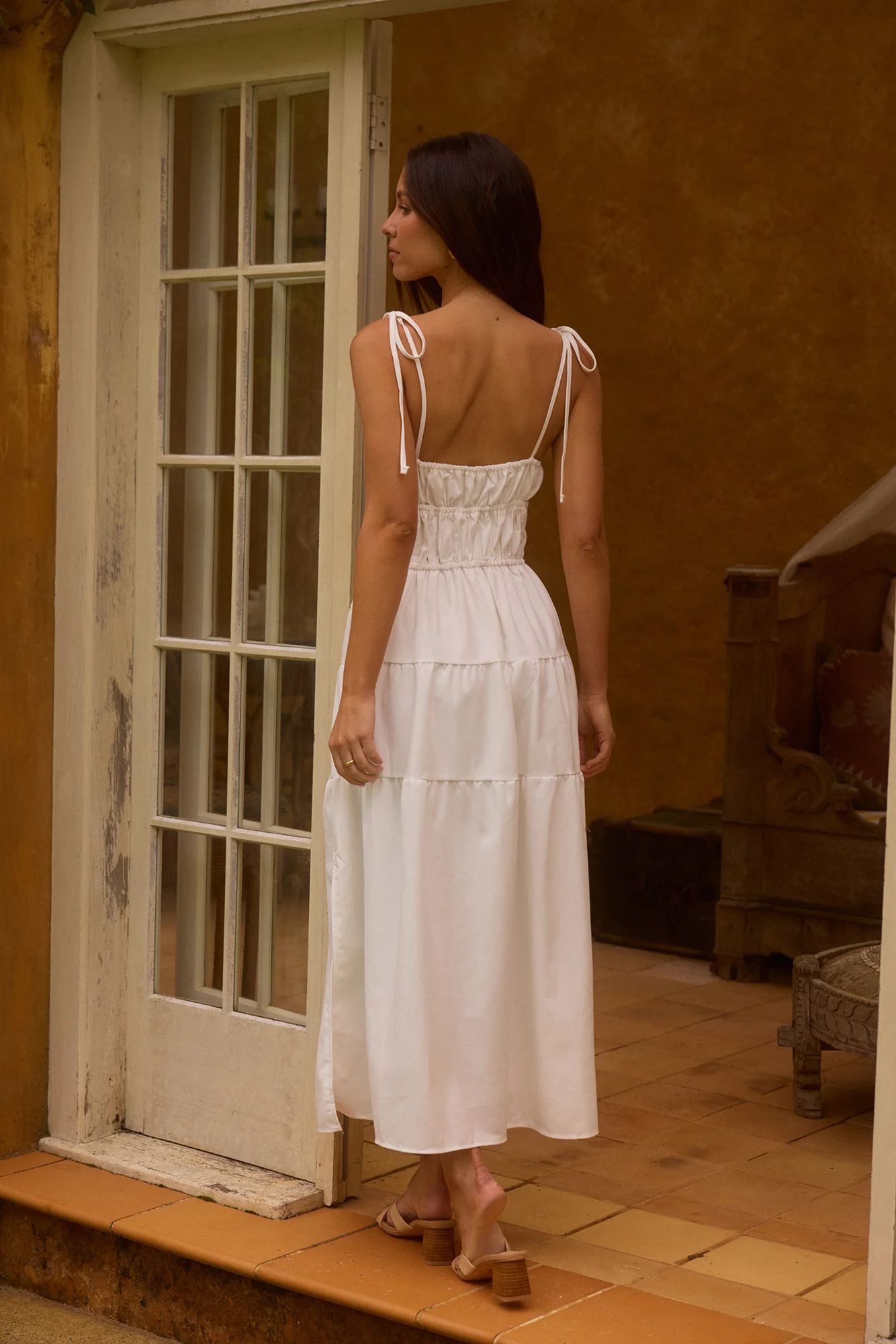 Luxe Horizon Maxi Dress White - luluinthesky