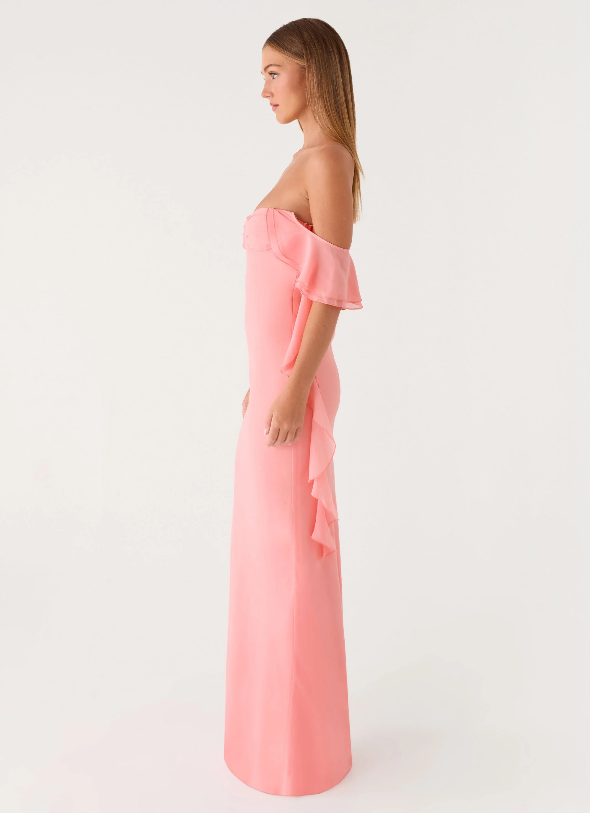 Maliyah Maxi Dress - Peach - luluinthesky