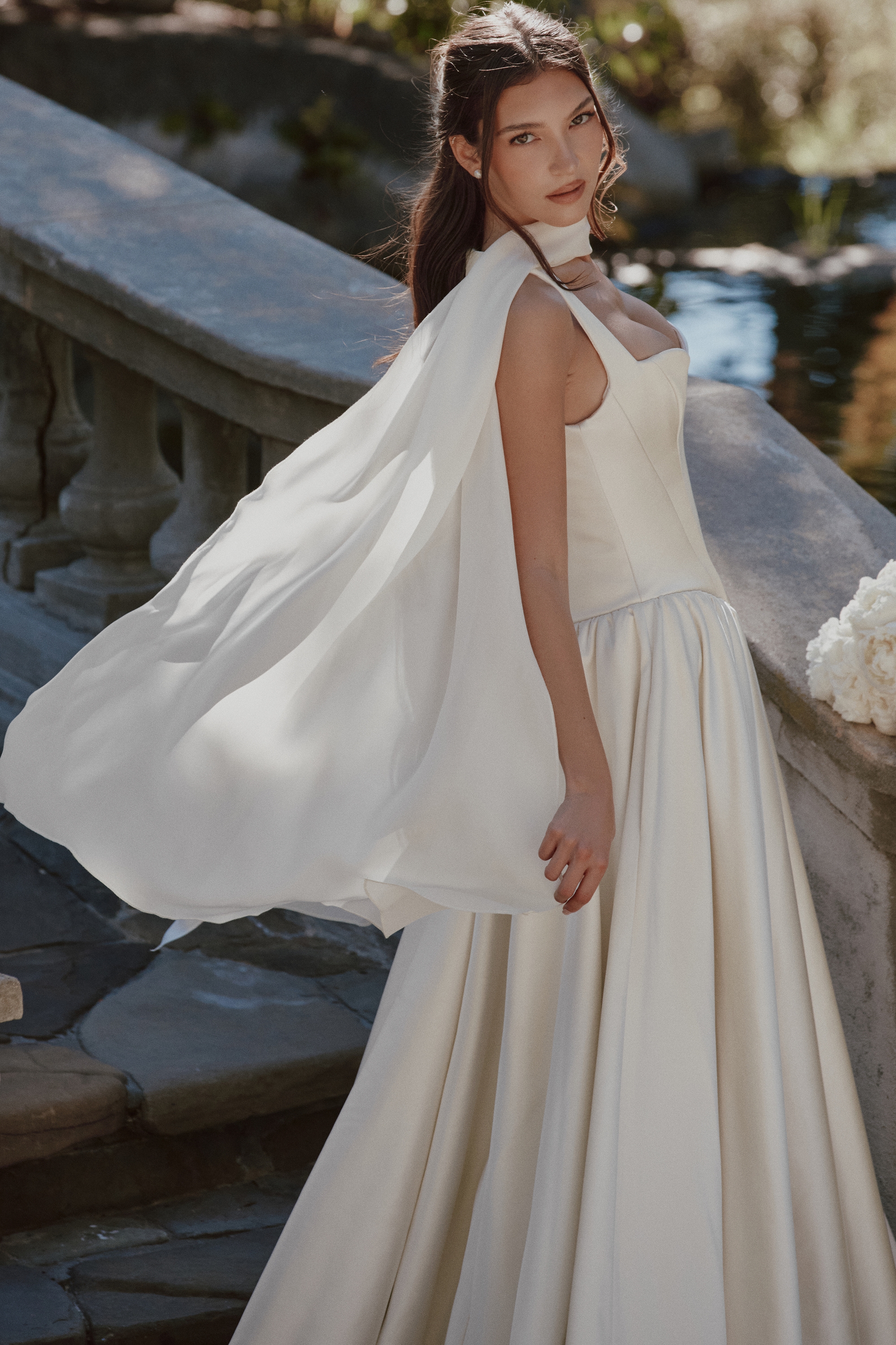 ivory pure silk shawl