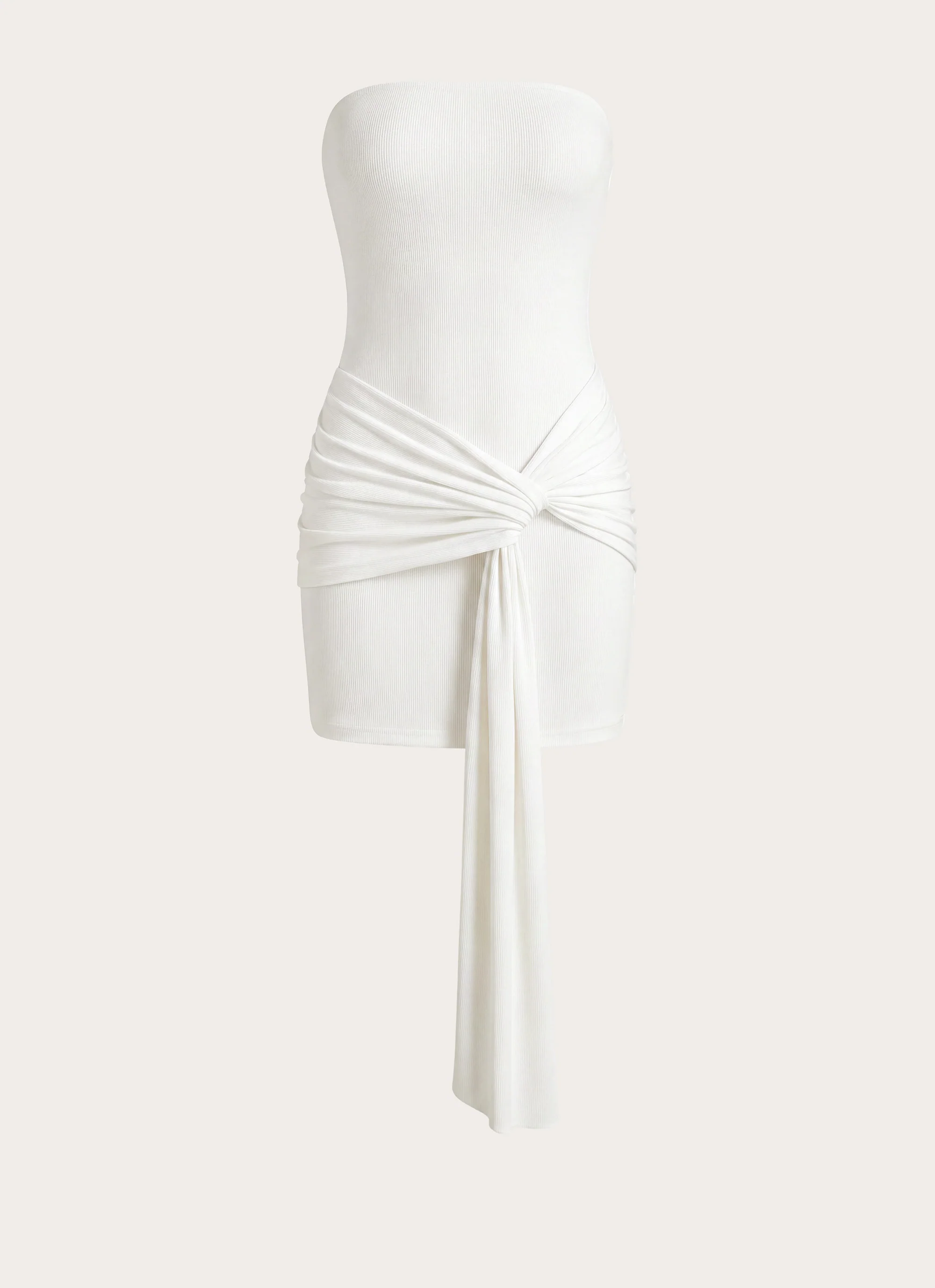 Jiliana Strapless Mini Dress - White