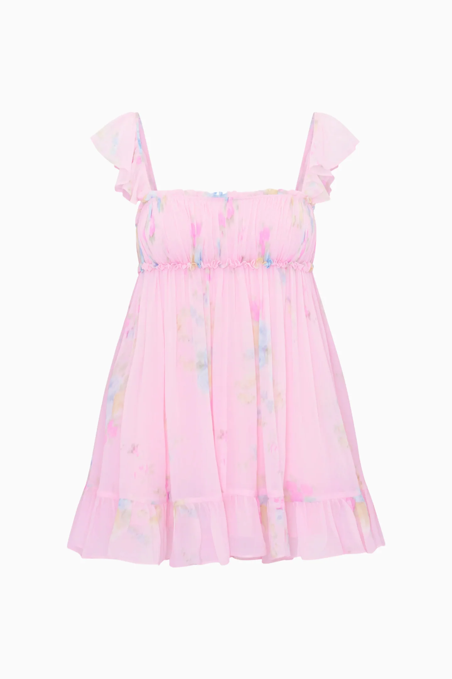 Zanira Floral Chiffon Mini Dress