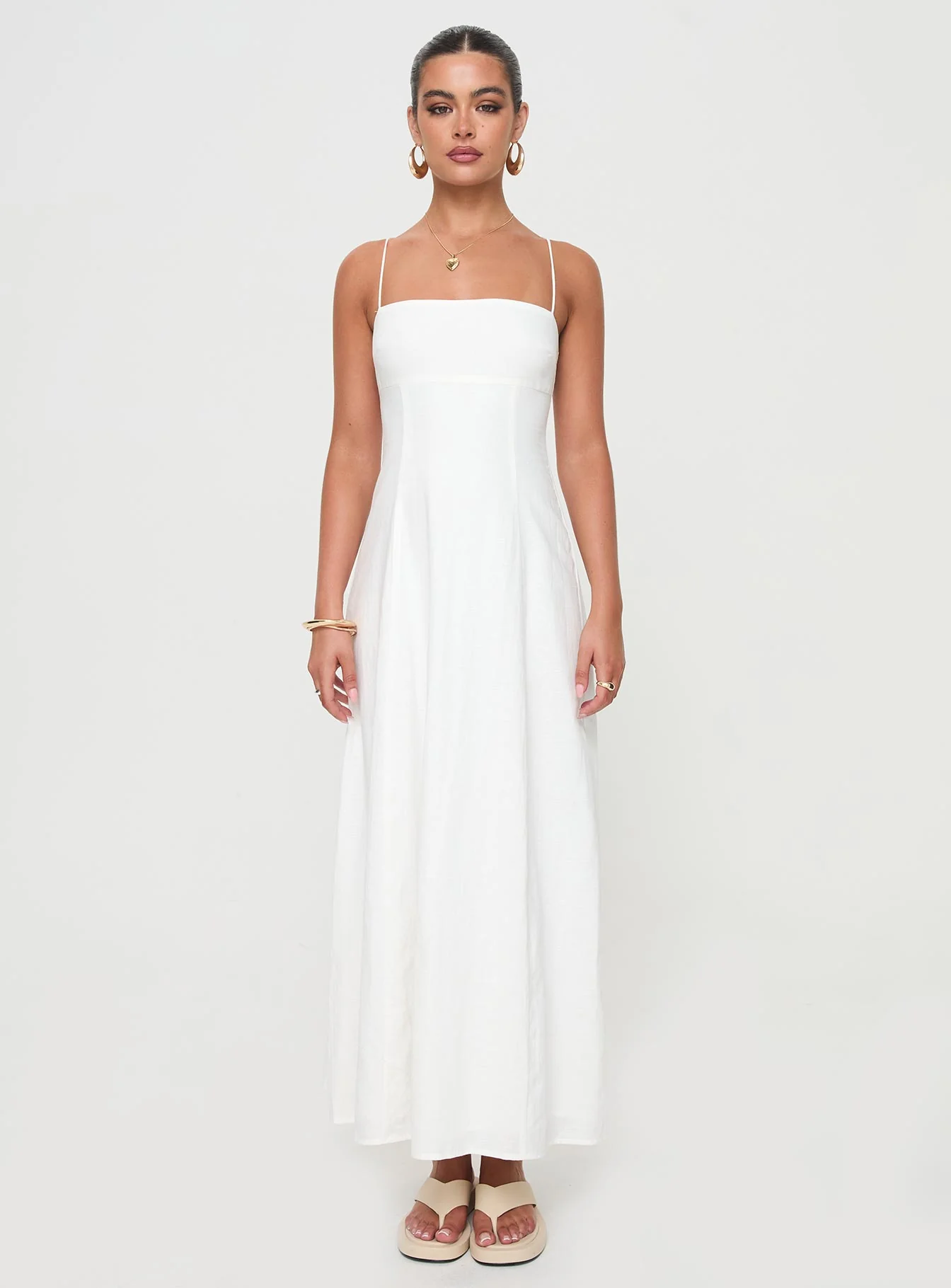 Brightwell Maxi Dress White - luluinthesky