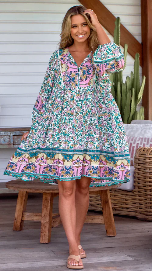 Adela Mini Dress - Messina Print