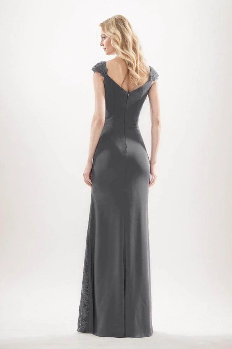 Sheath-Column Maxi Chiffon Mother Of The Bride Dress CM0275