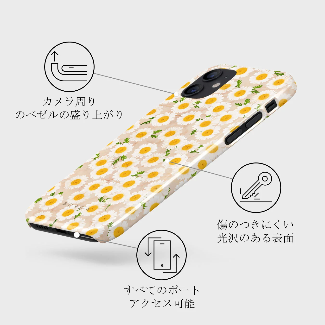 Pure Bliss - Daisy iPhone 12 Mini ケース