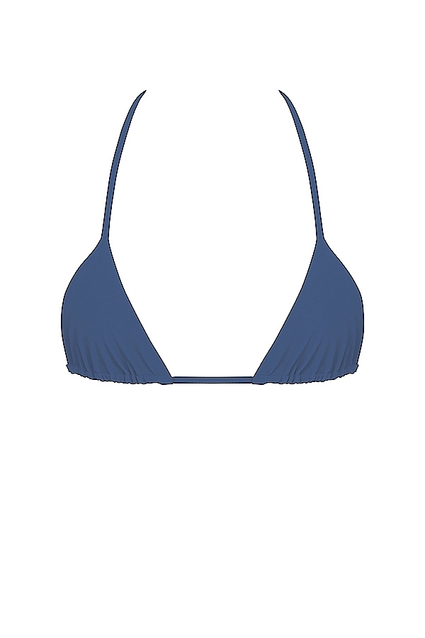 Deep Blue Halter Neck Bikini Top