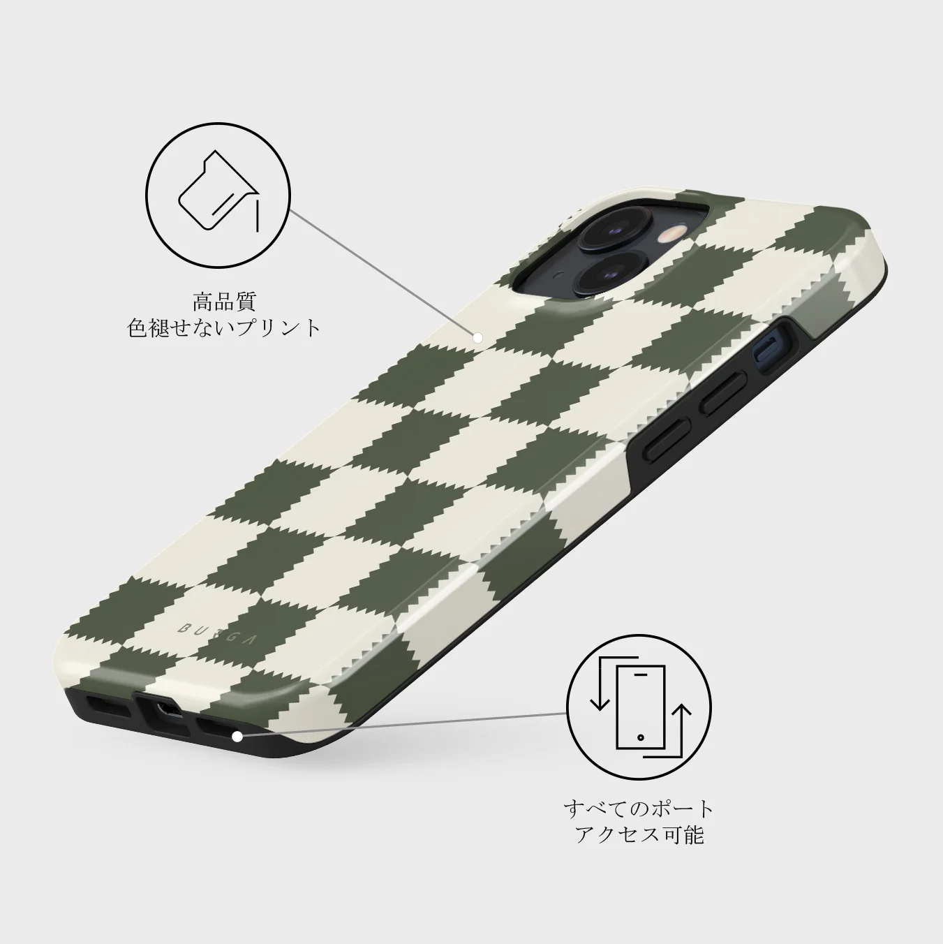 Retro Grid - iPhone 13 ケース