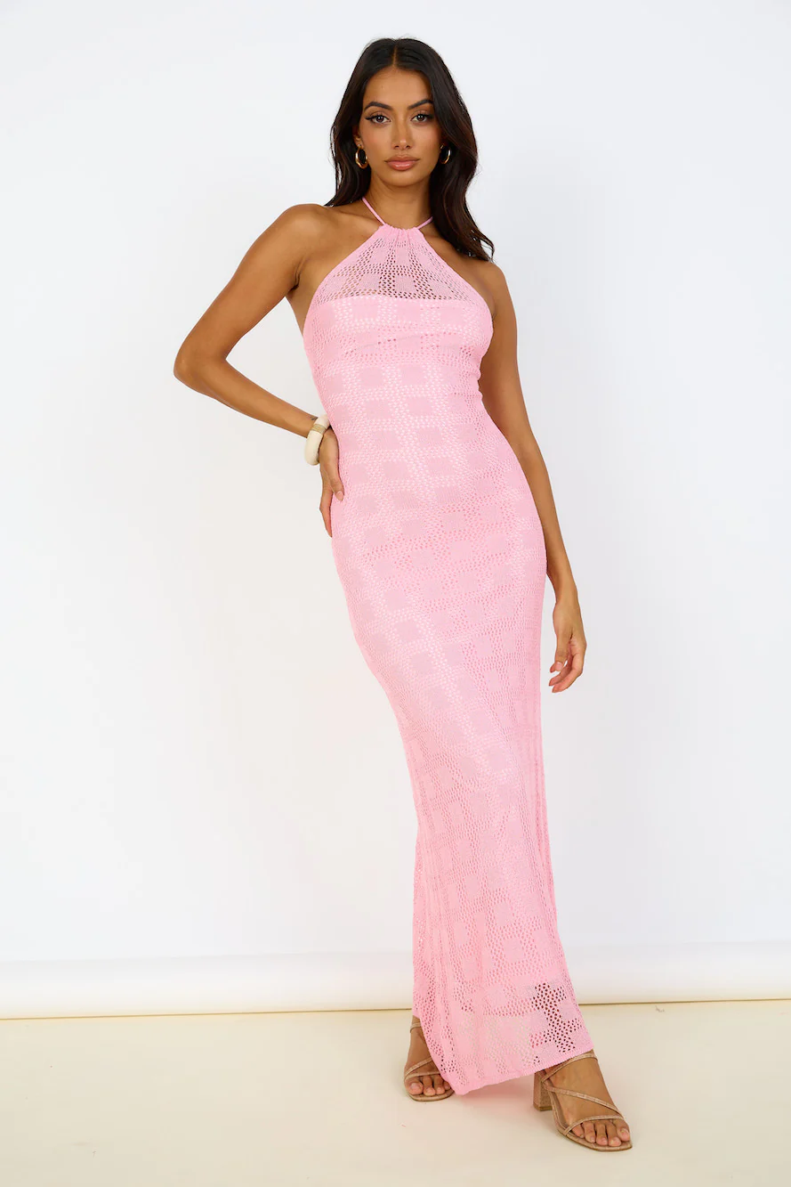 Kombucha Maxi Dress Pink