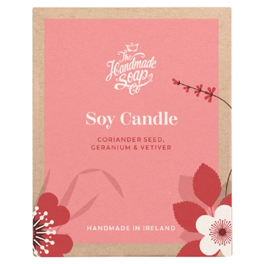 The Handmade Soap Coriander Seed, Geranium & Vetiver Świeca sojowa