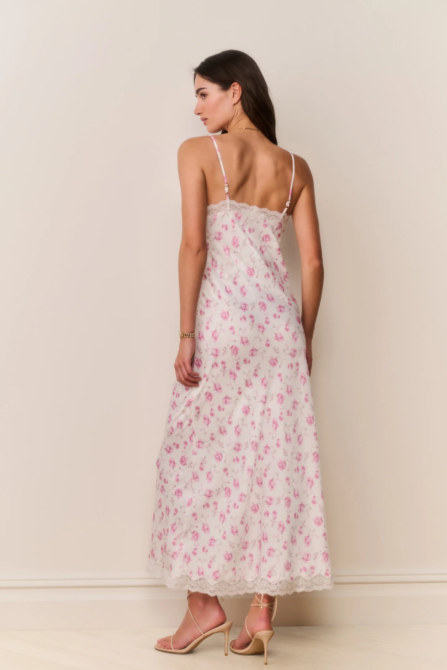 Manuela Heirloom Print Maxi Slip Dress