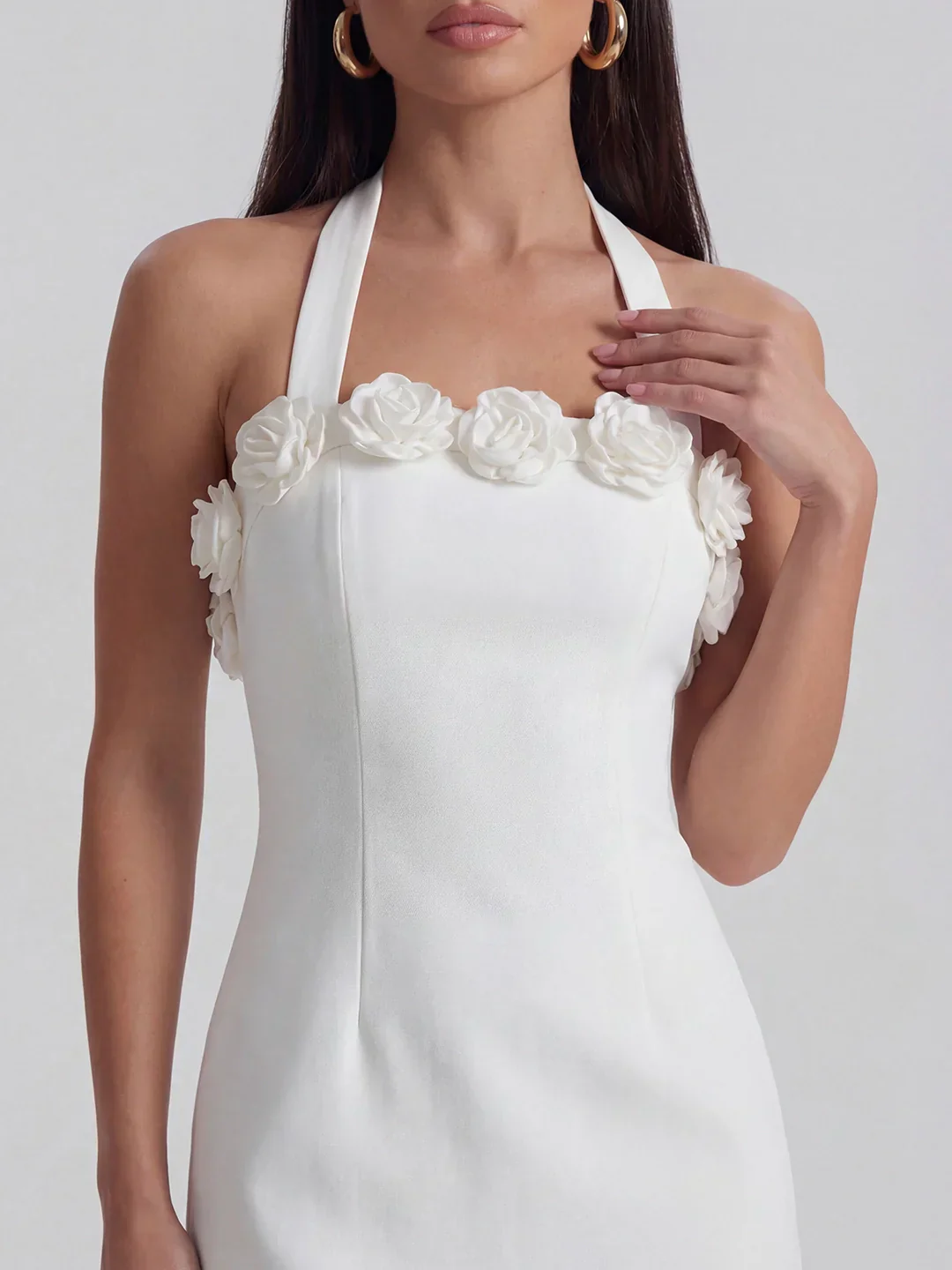 Backless Tie-Up Party Halter Neck Mini Dress - luluinthesky