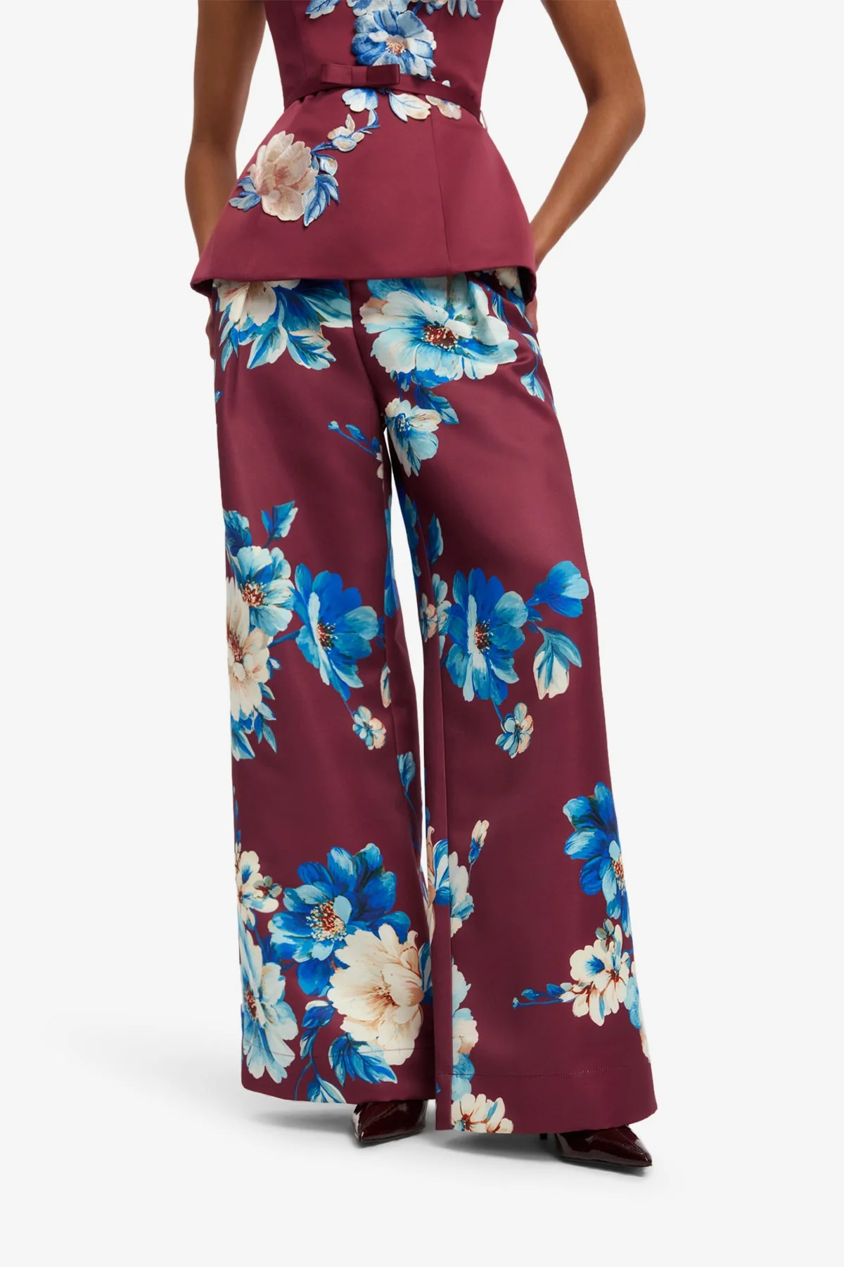 Elisha Wide Leg Pants - Cosmos Print