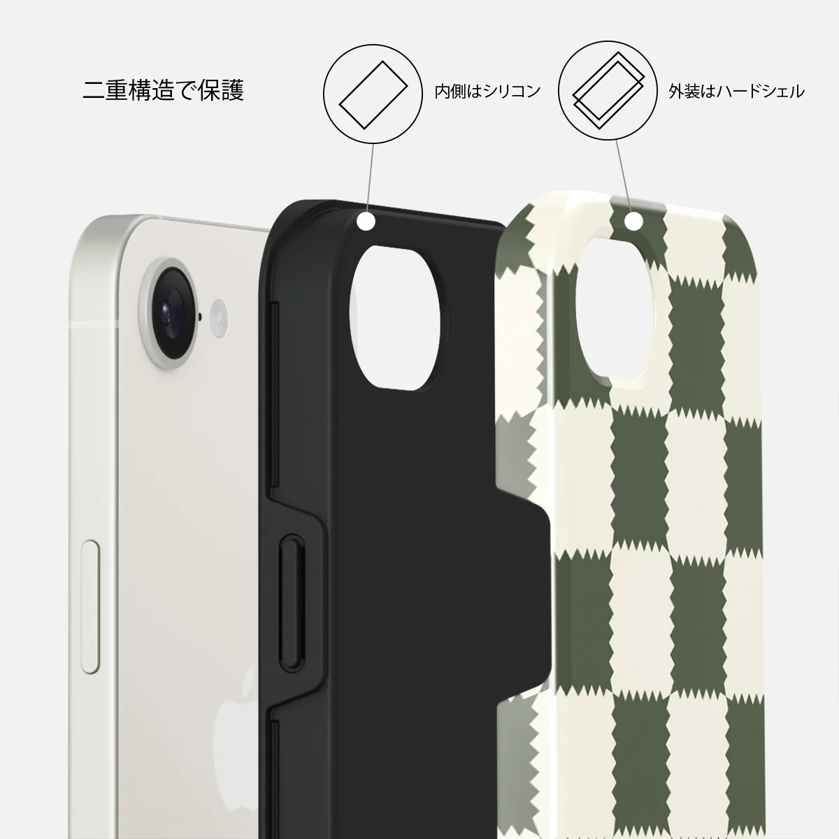 Retro Grid - iPhone 16e ケース