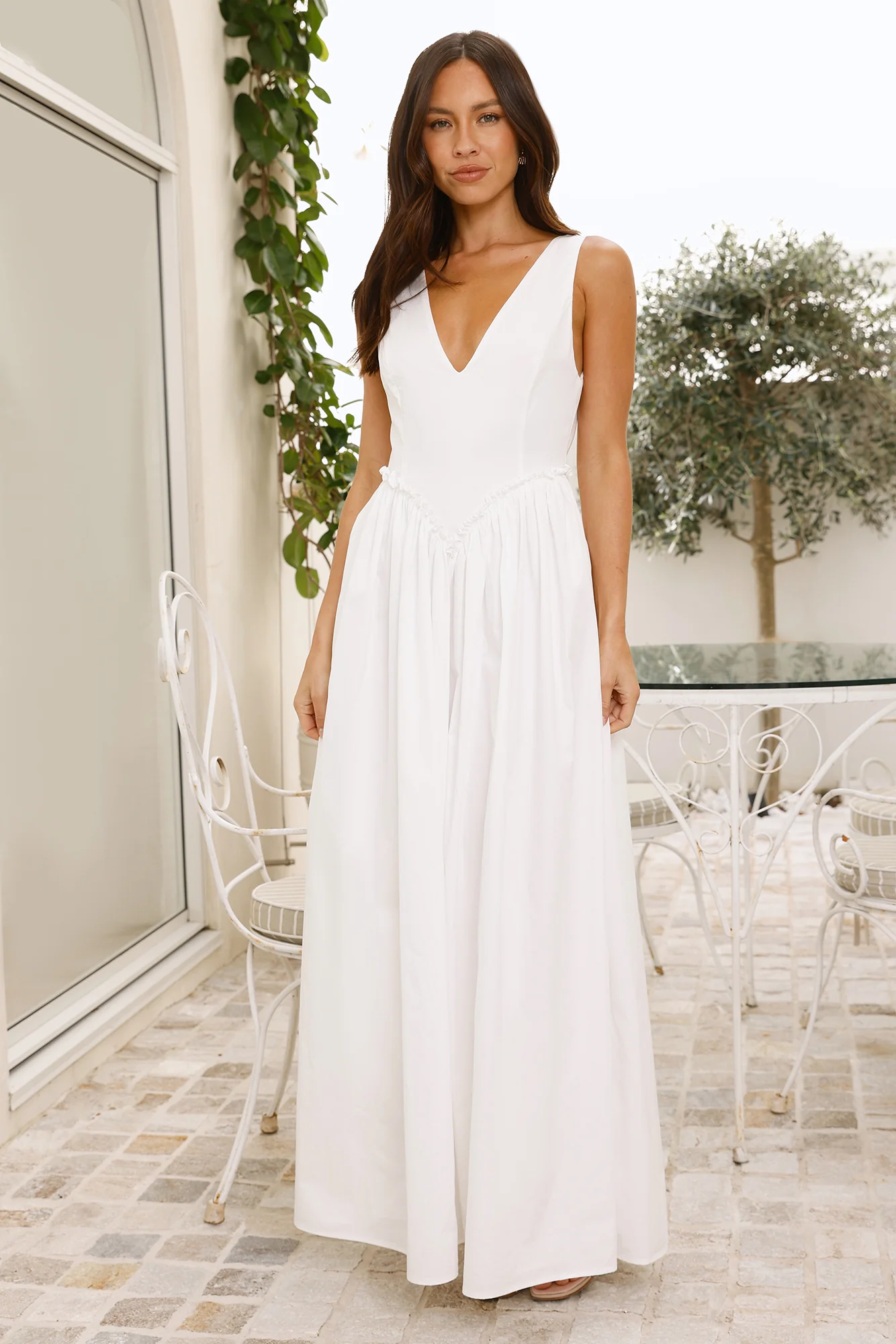 Love In The Maldives Maxi Dress White - luluinthesky