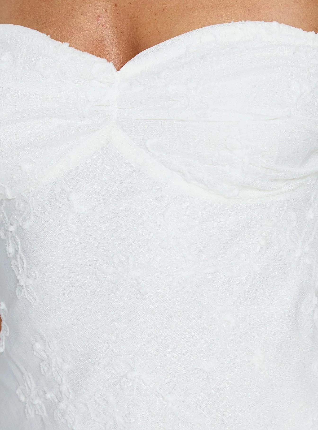 Rozerie Off Shoulder Mini Dress White
