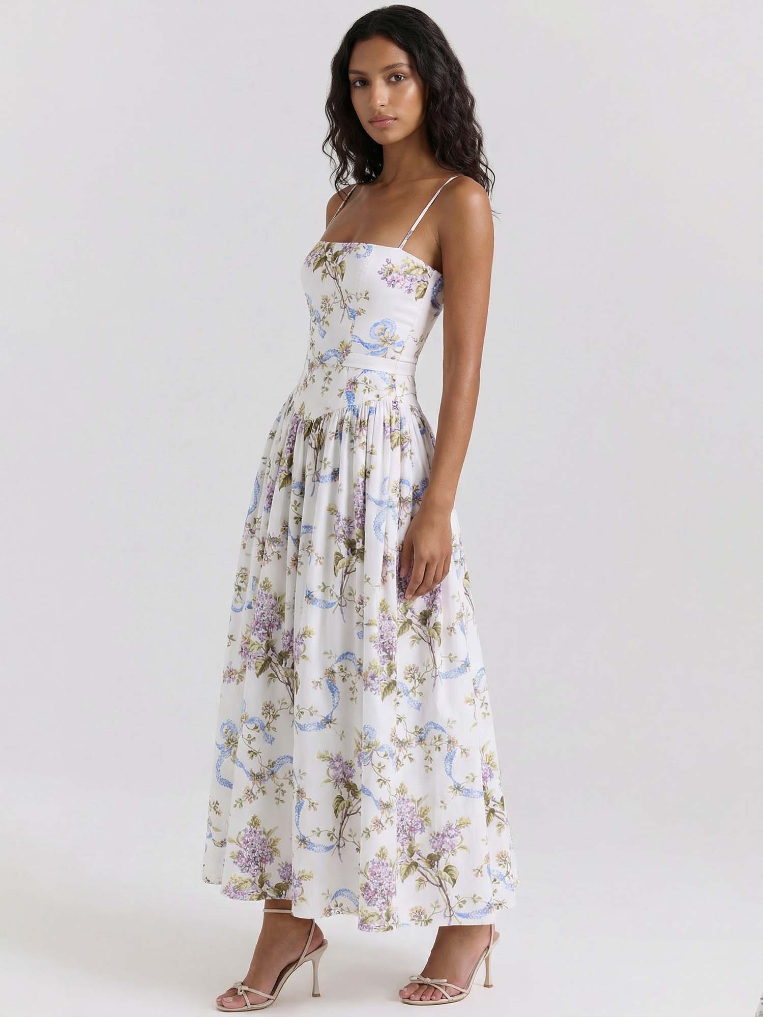 Ribboned Serenade Midi Dress