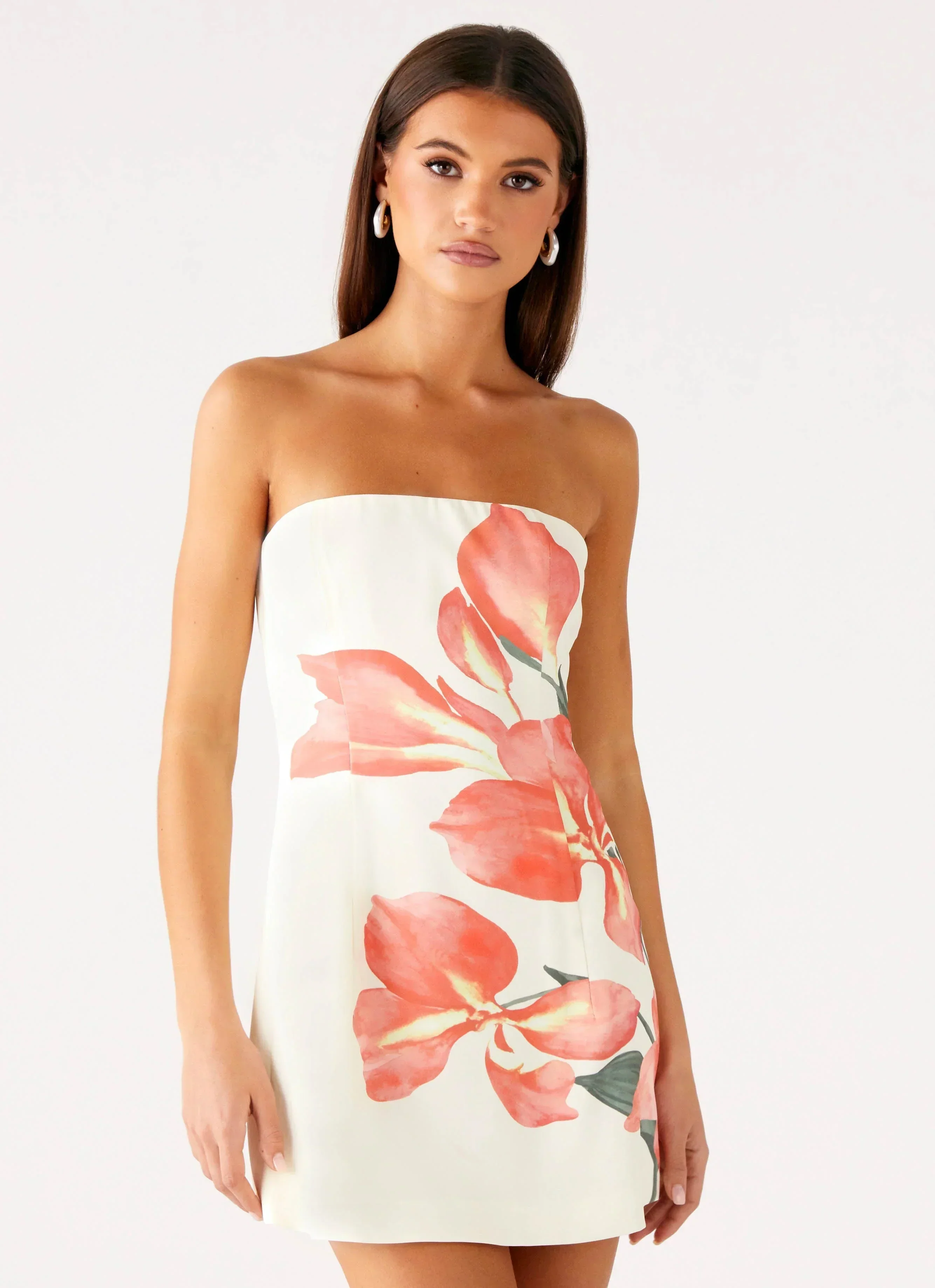 Denby Strapless Mini Dress - Siena Floral